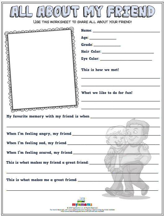 friendship day worksheets design corral