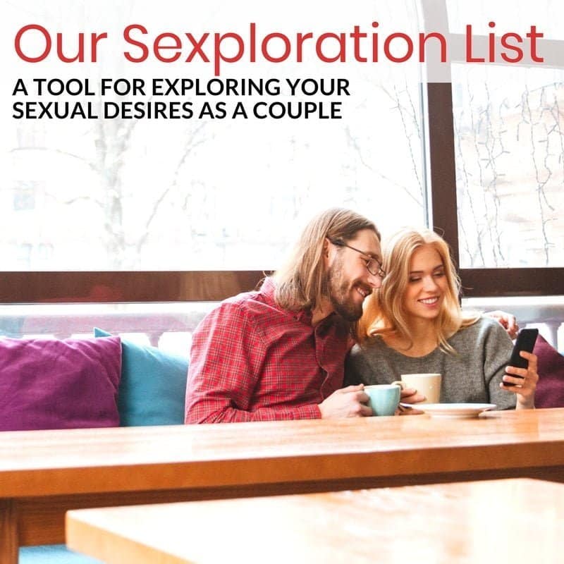 Our Sexploration List - A printable resources to help you communicate about your sexual desires for positions, activities and more