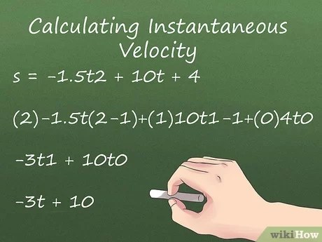 How To Calculate Instantaneous Velocity