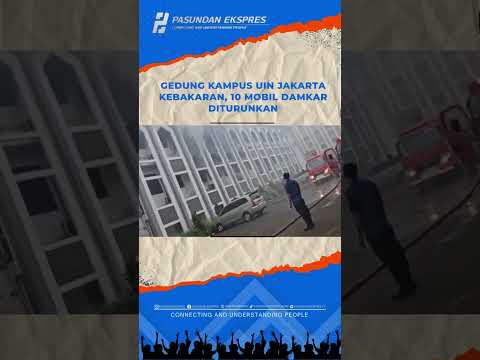 Kebakaran Gedung Rektorat UIN Jakarta Diduga Akibat Korsleting Listrik #shortvideo#kebakaran#jakarta