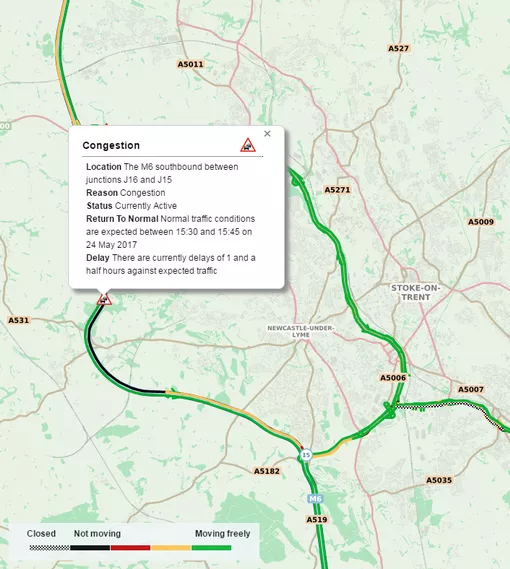 M6 traffic: Live updates as crash closes motorway near Walsall ...