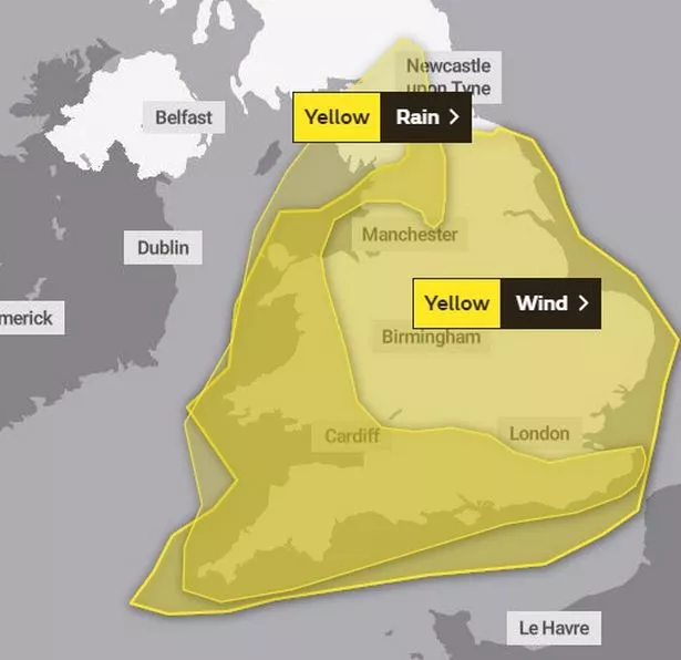 UK weather: Met Office issues rain and wind warning as Storm Dennis ...