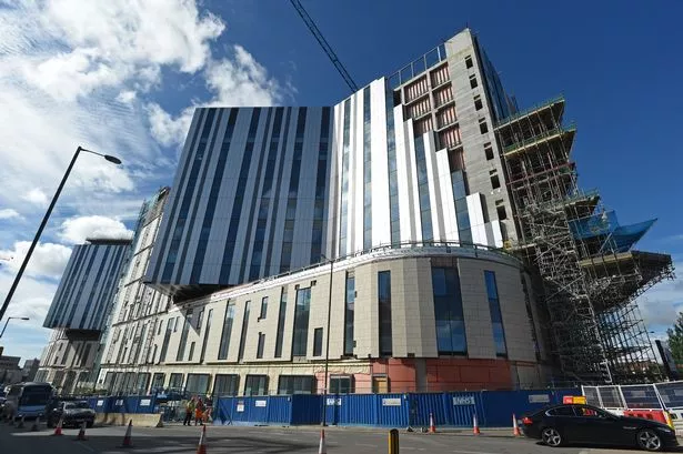 The construction of the new Royal Liverpool University Hospital.