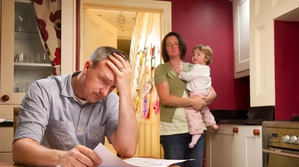 Young family stressed