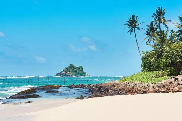 A beach in Sri Lanka