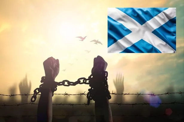 slave trade scottish saltire