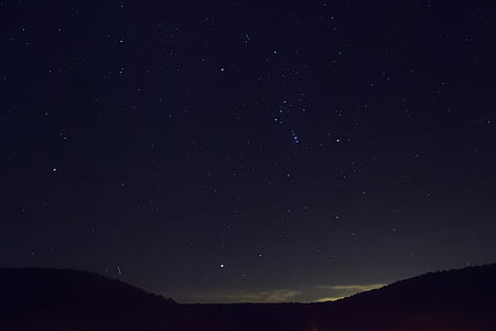 aerial photography of night sky