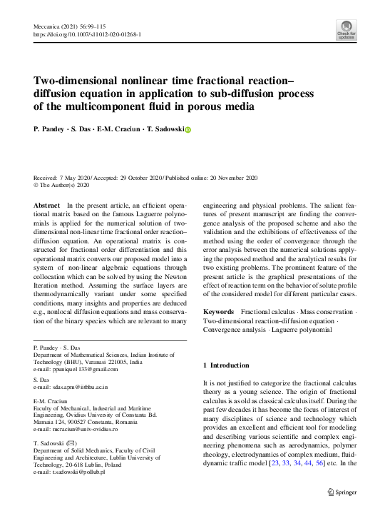 Pdf Two Dimensional Nar Time