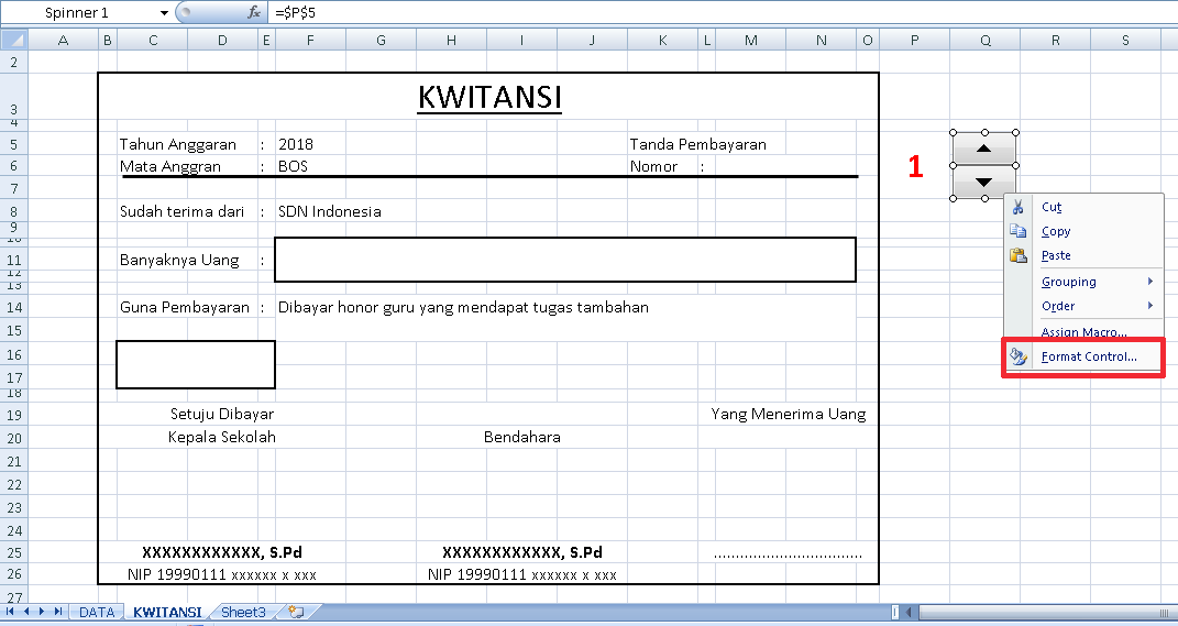 Cara Membuat Rumus Kwitansi Excel Blog Tutorial Microsoft Excel ...