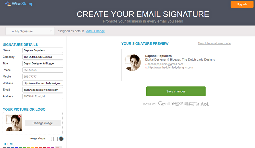 Create A Professional Email Signature The Dutch Lady Designs