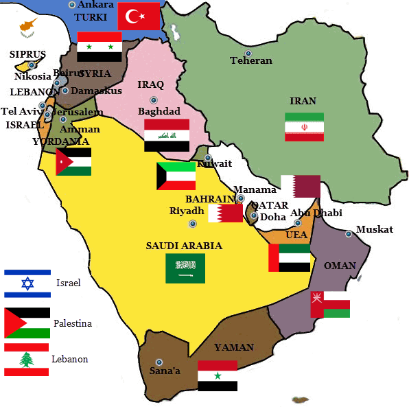 Profil Negara Negara Asia barat