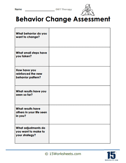 DBT Therapy Worksheets - 15 Worksheets.com