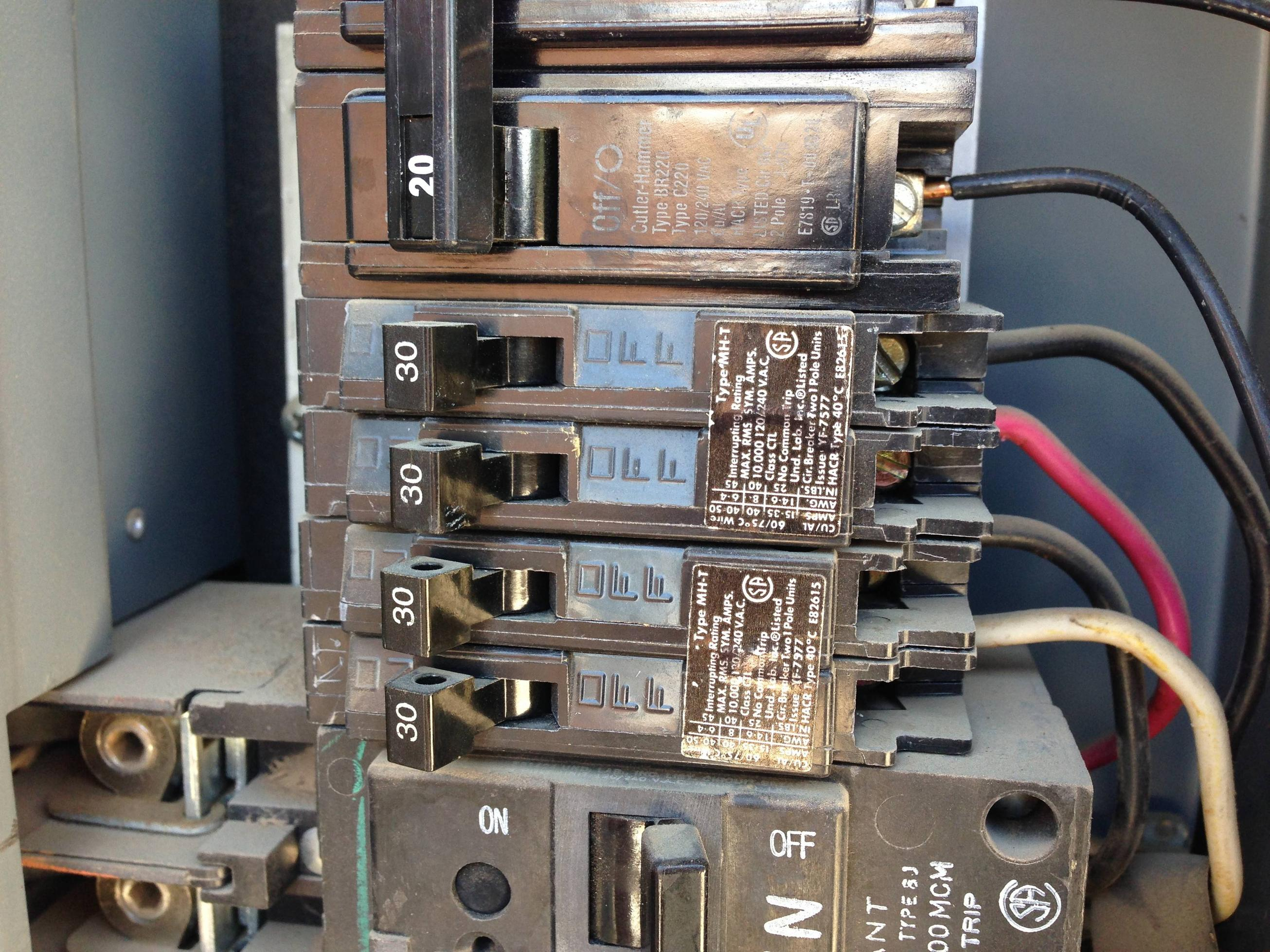 Electrical - Using A 30-Amp Tandem Circuit Breaker For A 120/240V