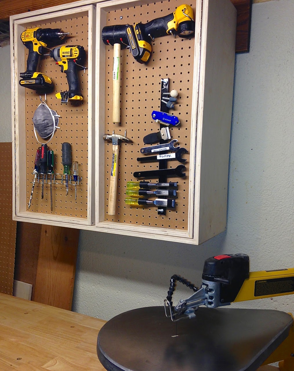 The Project Lady Pegboard Tool Storage Project