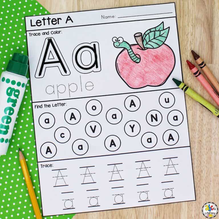 Letter A Printable: Preschool Worksheet for Letter Recognition