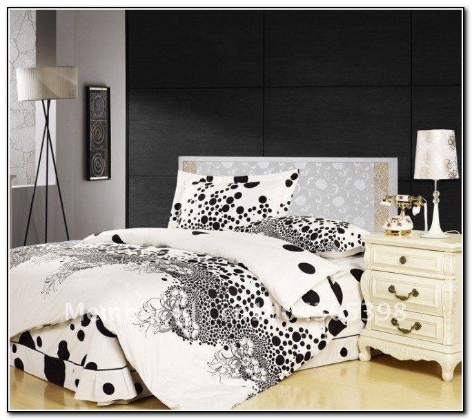 Black And White Polka Dot Bedding