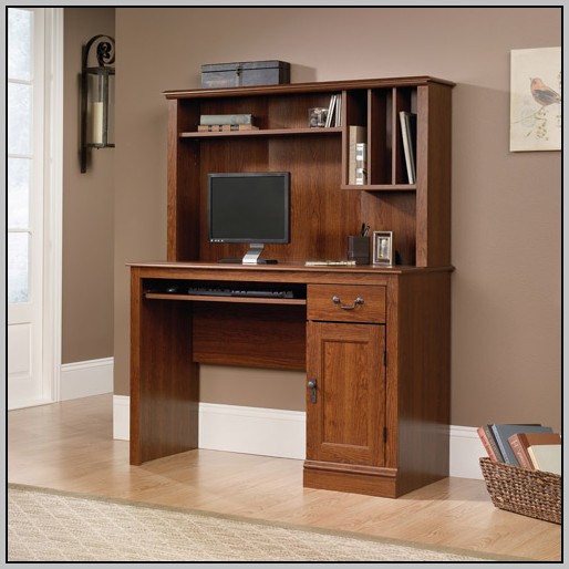 Narrow Computer Desk With Shelves