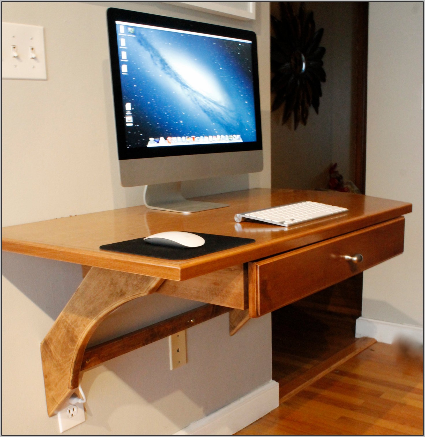 Narrow Computer Desk Wood