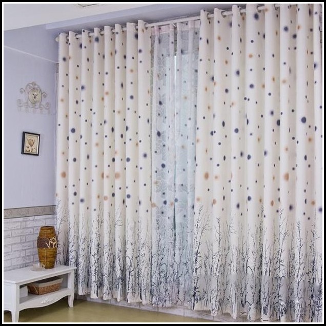 White And Gold Polka Dot Curtains