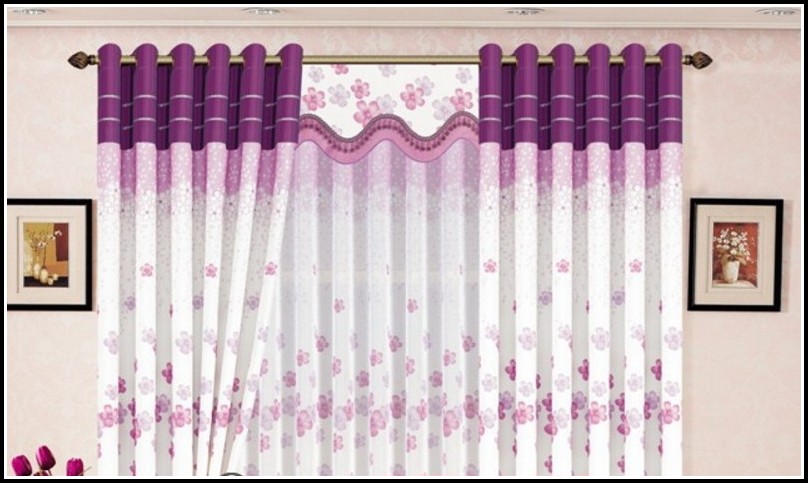 Purple And White Polka Dot Curtains