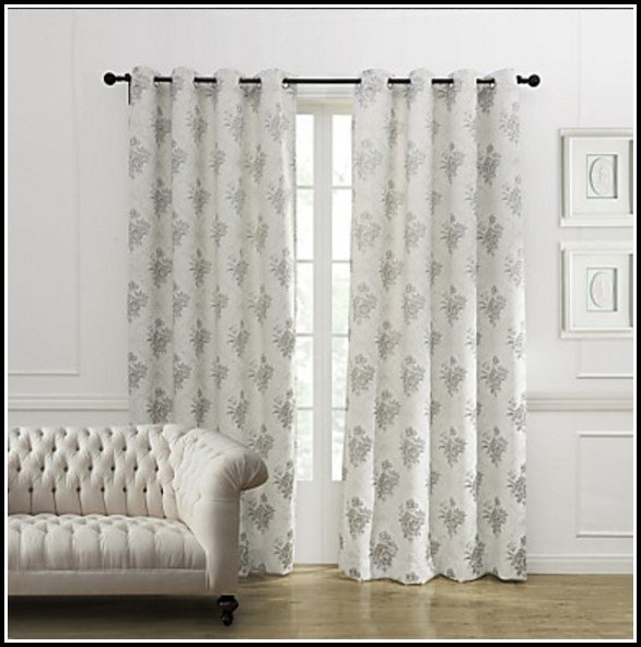 Tab Top Room Darkening Curtains White