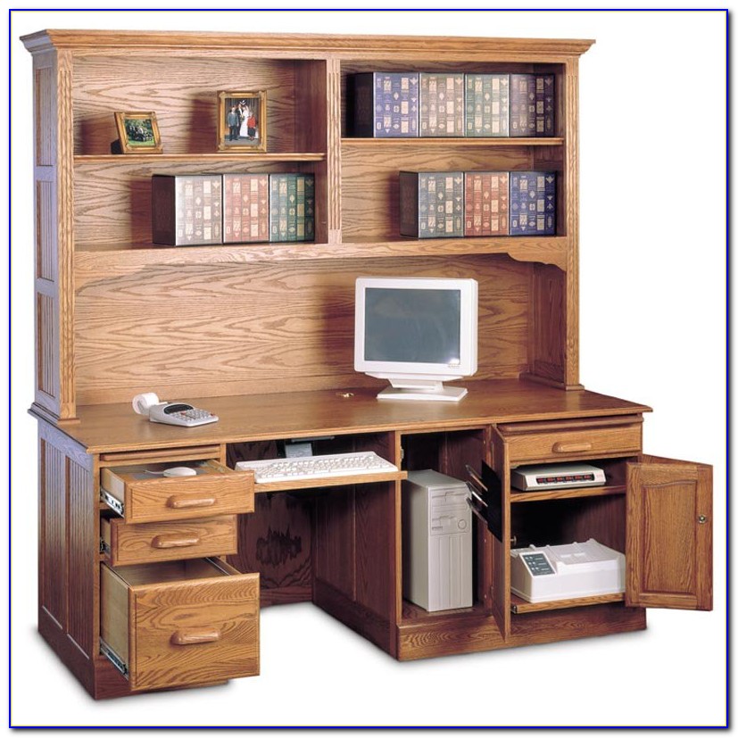 Oak Computer Desk With Hutch Uk