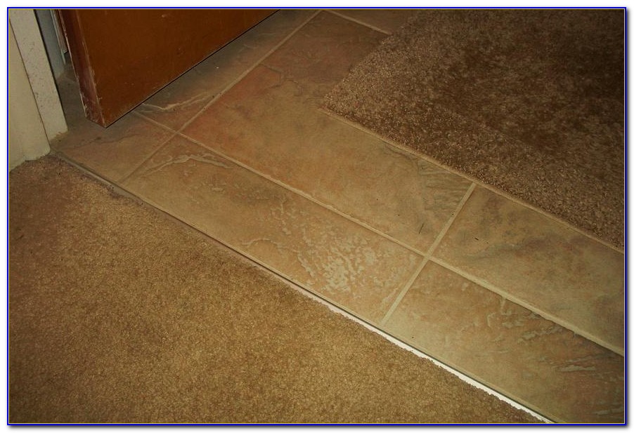 Transition Carpet To Tile Concrete Floor