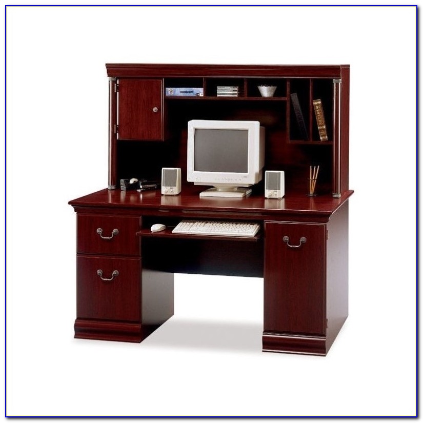 Computer Desk With A Hutch