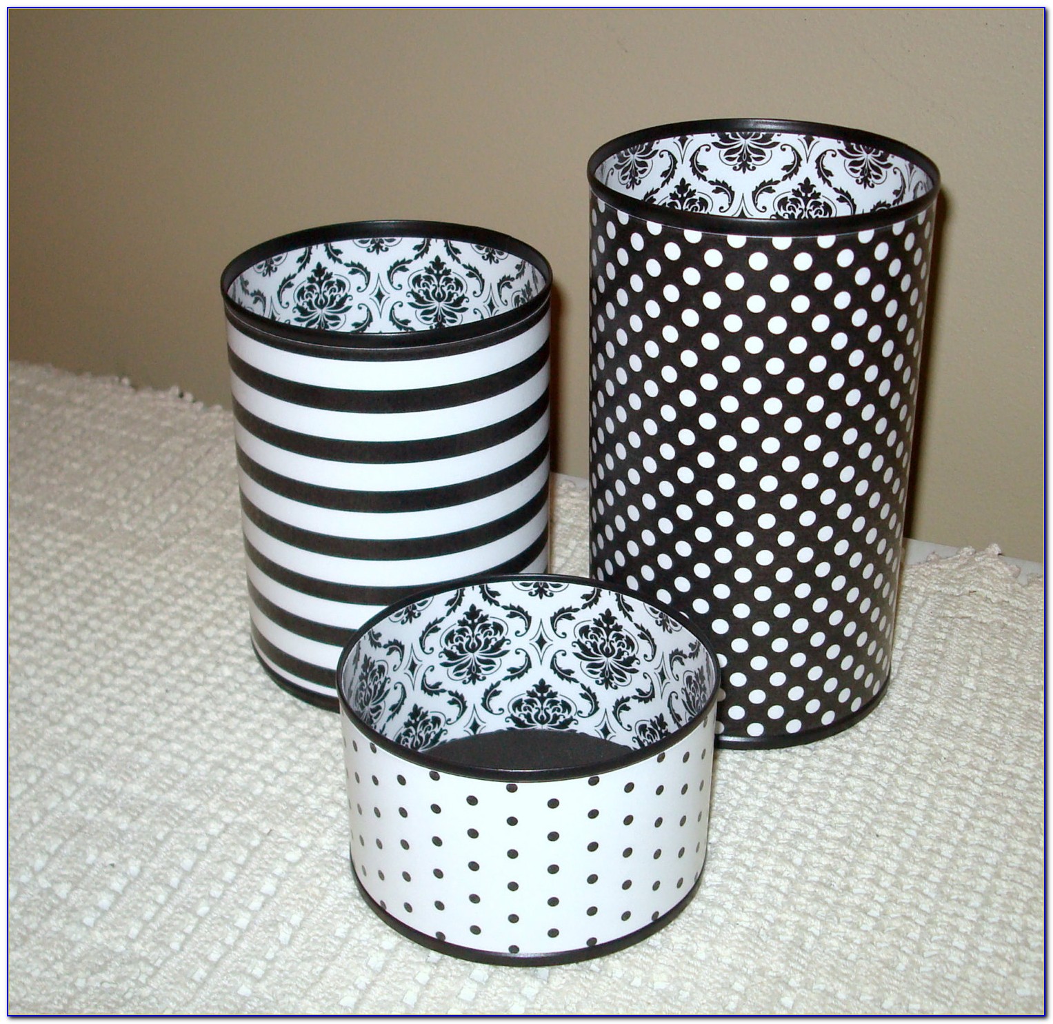 Black And White Polka Dot Desk Accessories