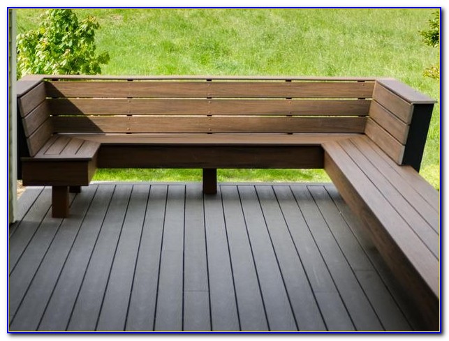 Built In Bench Seating On A Deck