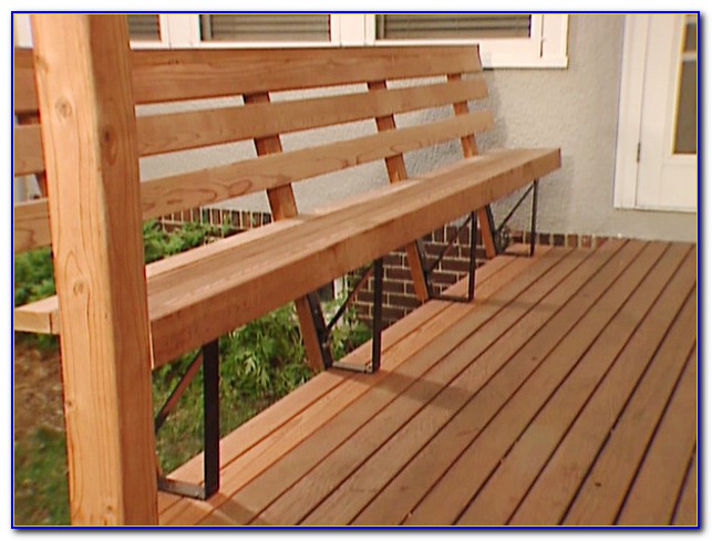 Deck Railing With Bench Seating