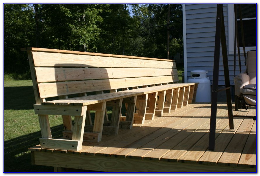 Deck With Bench Seating