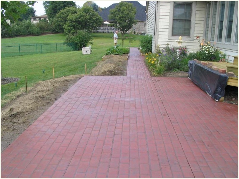 Brick Stamped Concrete Patios