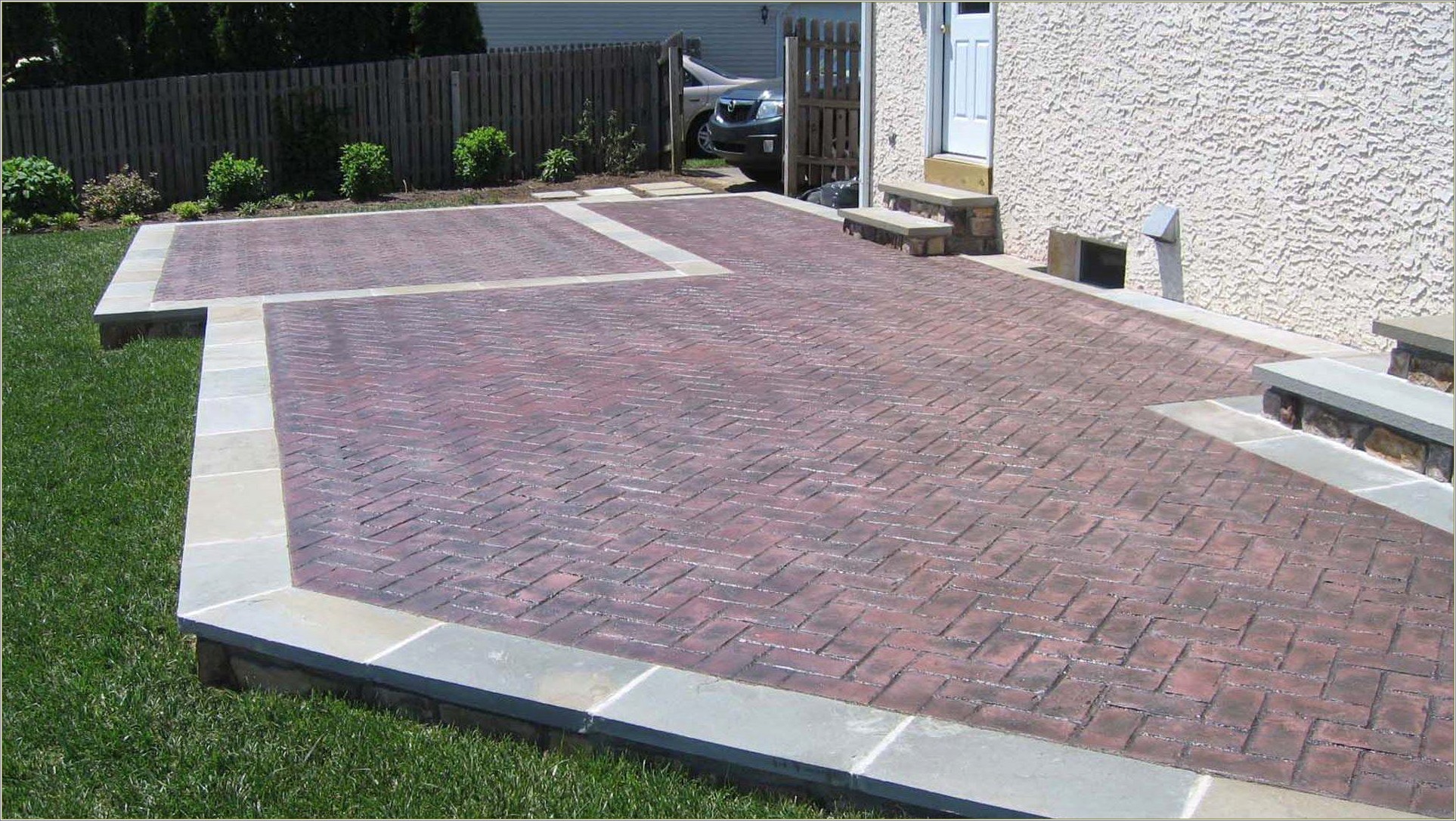 Cement And Brick Patio