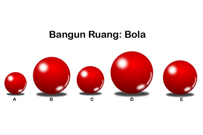 Contoh Gambar Bangun Ruang Bola dan Cara Mengurutkannya