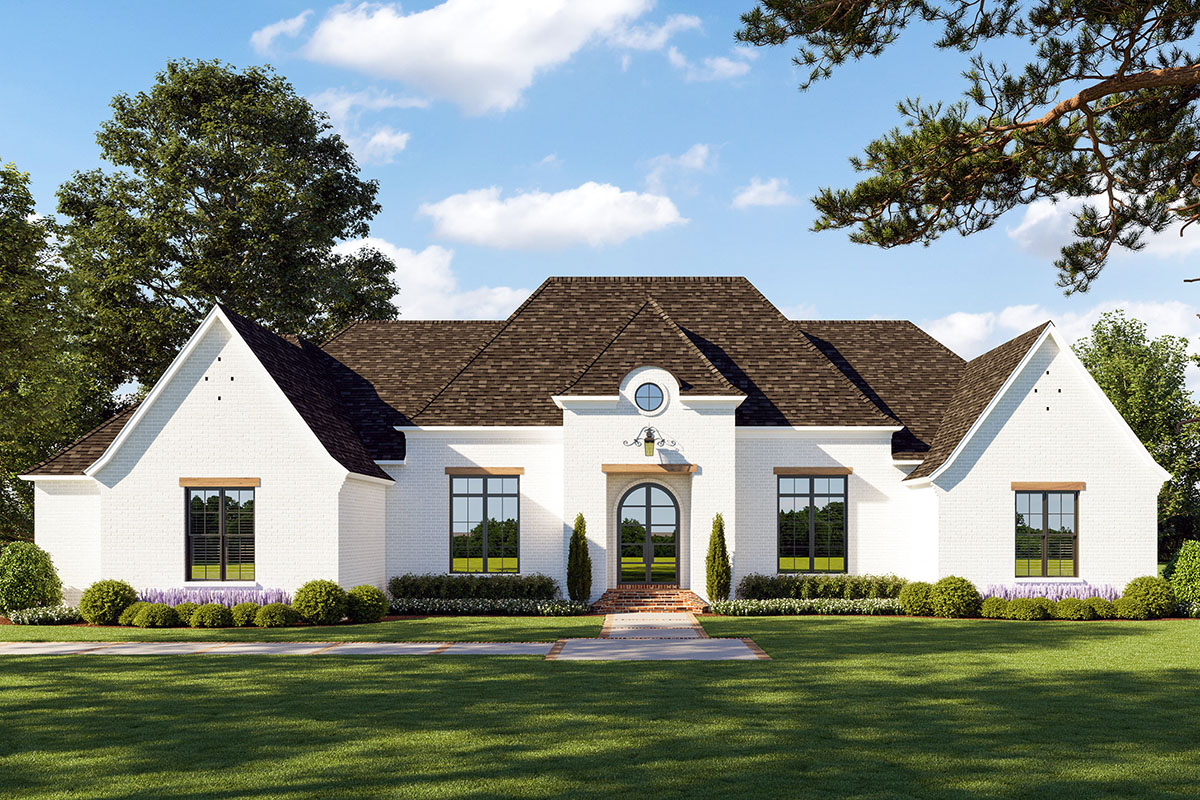 Breathtaking French Country House Plan with Screened Porch 56459SM