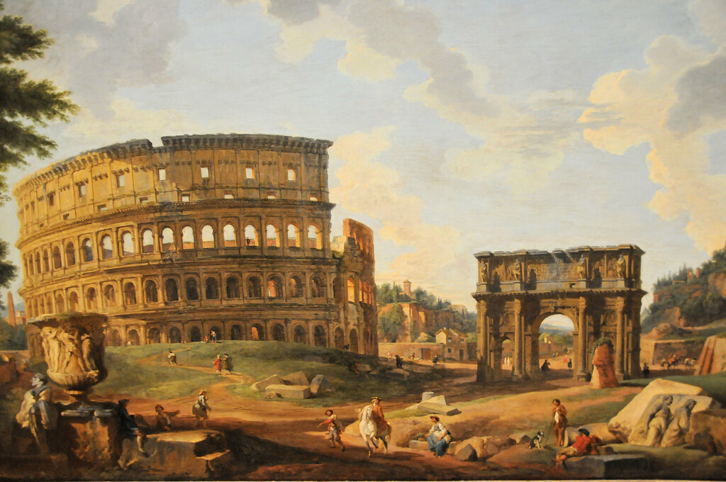 Roman Colosseum Painting at Walters Art Gallery Baltimore