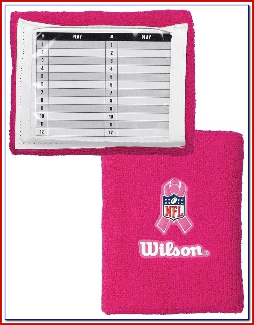 Quarterback Wristband Playbook Template