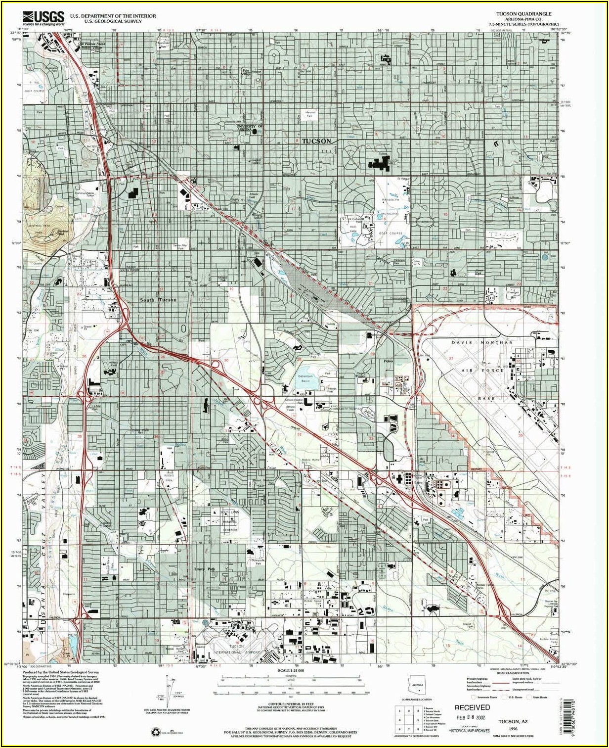 Topo Map Southern Arizona