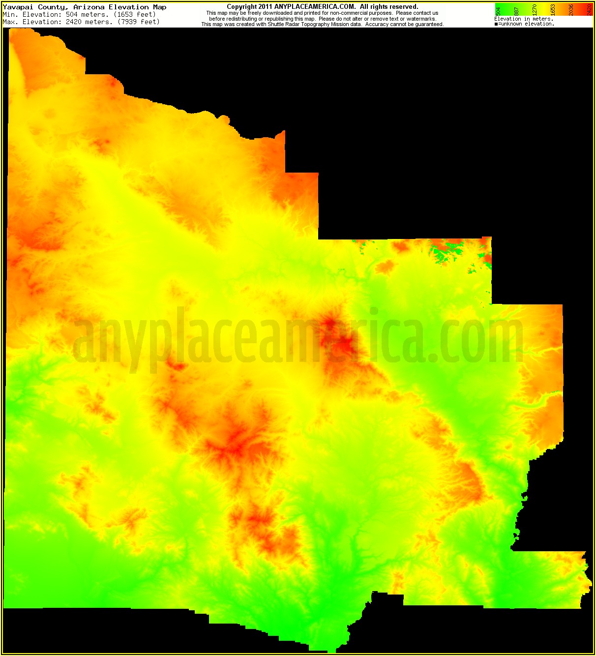 Topo Maps Yavapai County Arizona