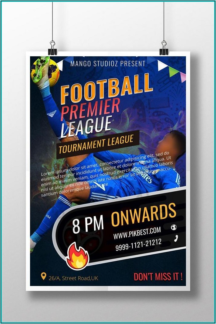 Football Poster Template Uk