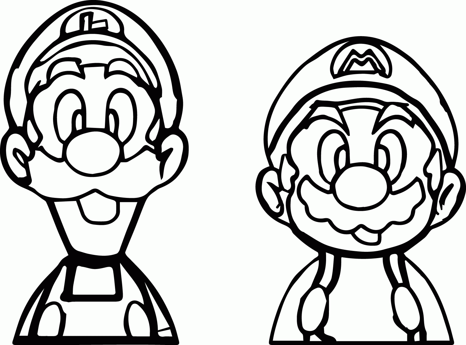 Mario Printable Coloring