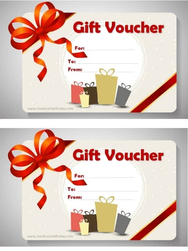 Printable Gift Vouchers - Printable Word Searches