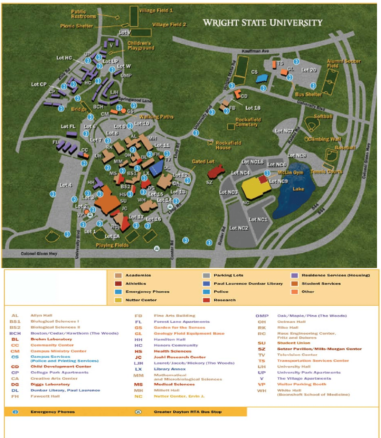 Wright State Campus Map Walkability At Wright State University | Semantic Scholar