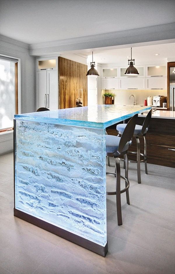 Waterfall countertop design ideas modern kitchens with sleek appearance