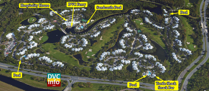 Satellite View of Disney’s Old Key West Resort