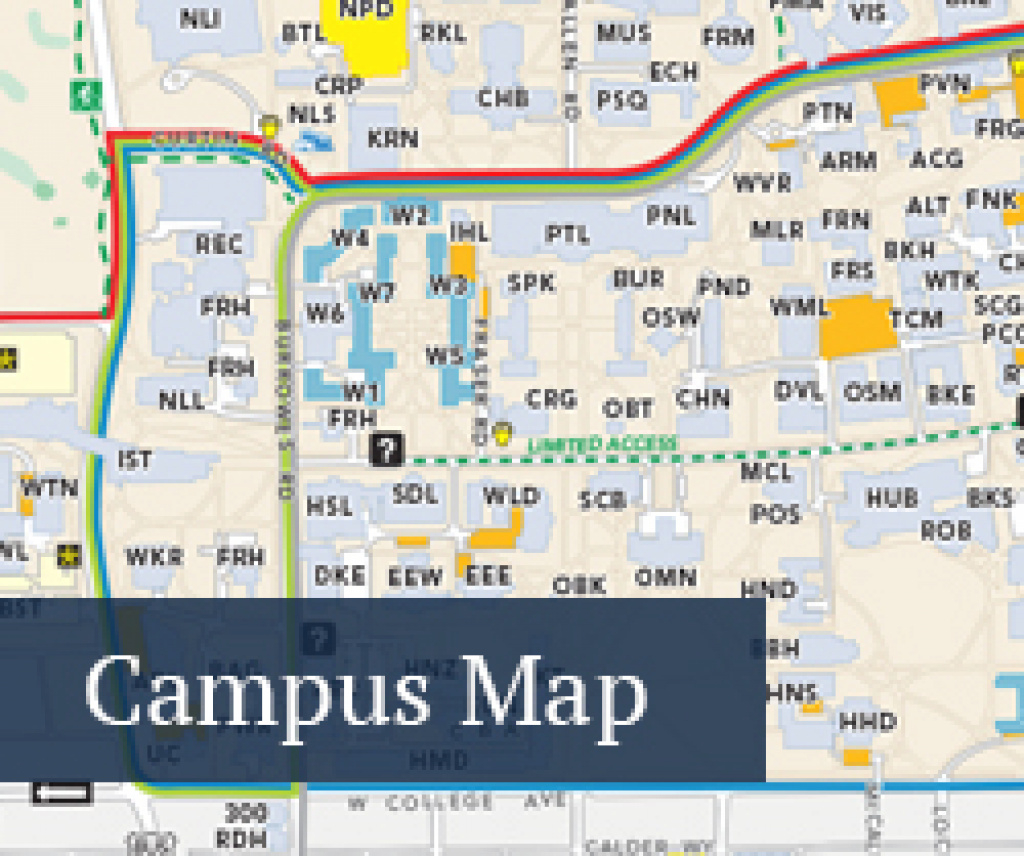 Penn State University Park Campus Map Printable Map