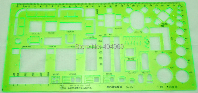 Matric 1:50 Scale technical Architectural Drawing Template Stencil