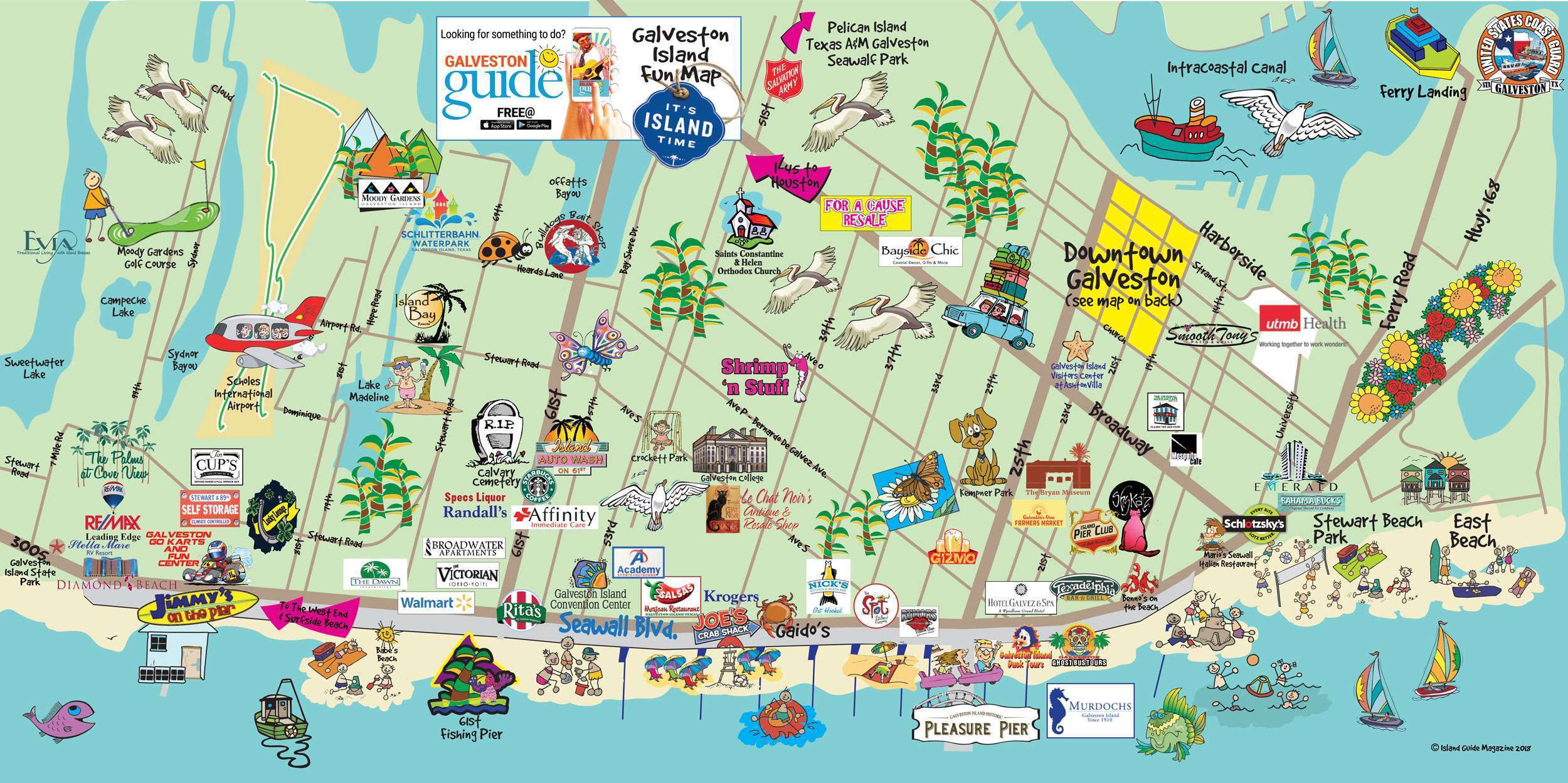 Map Of Galveston Texas