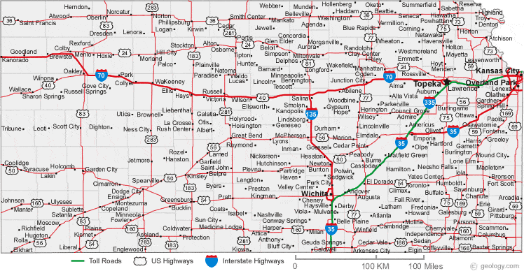 Map Of Northeast Kansas - Colorado Map